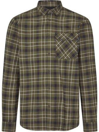 Seeland M's Glen Flannel Shirt Grape Leaf/Dark Navy Check