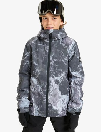 Quiksilver Mission Printed Youth Jk - Grey - 164