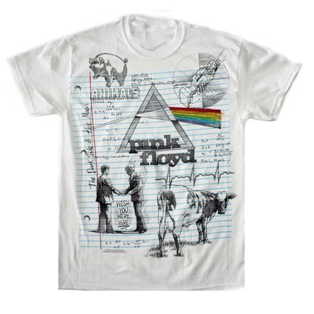 Pink Floyd T-tröja Pink Floyd skissar T-tröja