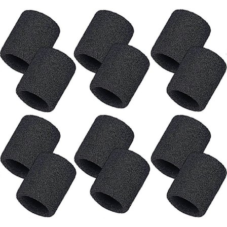 12 stk. Svedbånd Sports Armbånd Bomuld Svedbånd, God til Tennis, Basketball, Løb, Fitnesscenter, Træning [db]