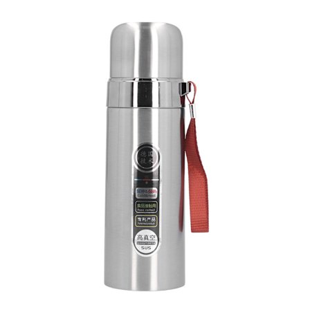 Rustfri stål 500ml bærbar te-termosflaske for hjemmereiser og camping