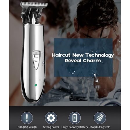 Hårklippere til mænd, professionel hårtrimmer til mænd skæg elektrisk klipper hårklippemaskine hårsaks nul-gab trimmer hår