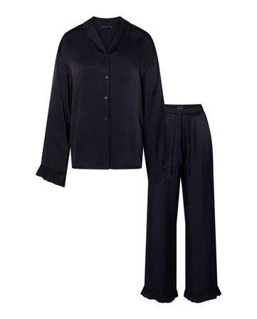 Lexington Pyjamas i satin, navy