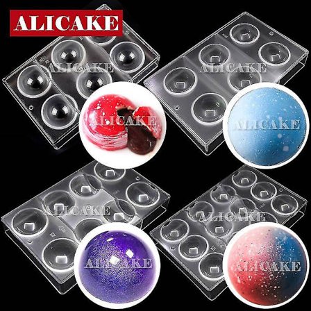 3D Polykarbonat sjokolademformer kule ball bakeri kake