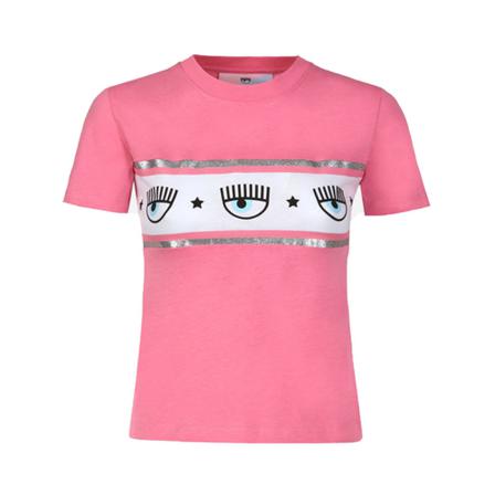 Chiara Ferragni Collection Maxilogomania Tshirt Pink, Dame T-shirts