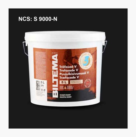 Biltema - Trefasade V sort 5 liter