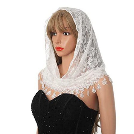 1 stk trekant blonder slør slør sjal eller skjerf latin kvalitet hår, w