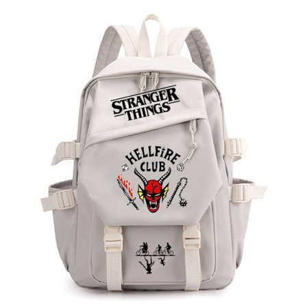 Stranger Things Ryggsekk med trykk, tenåringsryggsekk, multifunksjonell, stor kapasitet, slitesterkt materiale, flere farger tilgjengelig