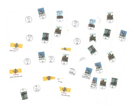 Åland - 23 kuverter med forskellige stempler