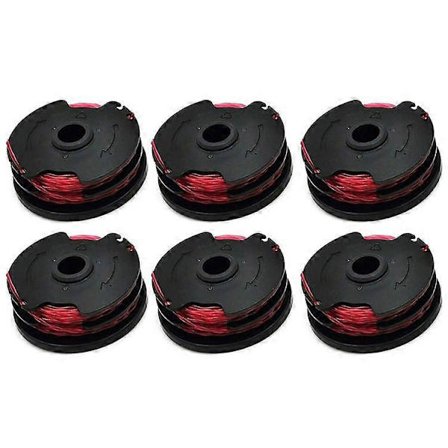 6 stk. spole kompatibel til Hyper Tough kanttrimmer / Worx WG117 / WG118 nylonrebtrådspoler, HT18-401-004-01