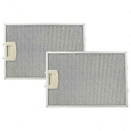 2x Metallfettfilter Kompatibelt med Siemens LC75652/02, LC75652/01, LC75651/04, LC75752/02, LC75752/01, LC75652/03 Köksfläkt