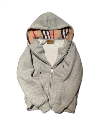 Grå hoodiejacka från Burberry