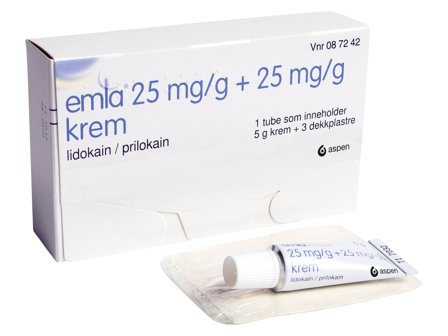 Emla Krem 25 mg/g og dekkplaster, 5 g