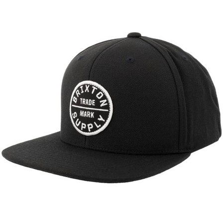 Brixton - Svart snapback Keps - Oath III Black/White Snapback @ Hatstore