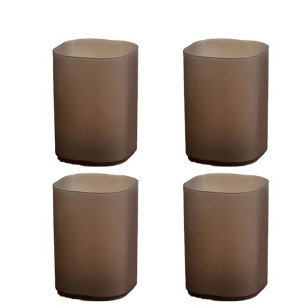 Sarjakuvamainen pyöreä himmeä kynäteline tyttömäinen työpöydän säilytysputki (musta)