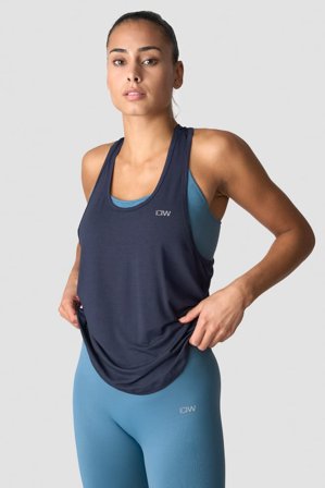 ICANIWILL - Everyday Racerback Tank Top Wmn Navy- Training tank tops - Damen - ICIW