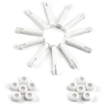 12 Stycken Plaststift, Intex Pool Reservdelar, Plaststift Pool, för De Flesta Ram Pooler - Rektangulär/Rund Pool (6cm)