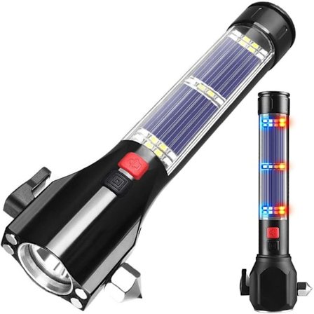 Flerfunktionell stark ljus nödlampa + räddning