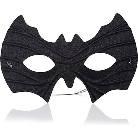 Skeleteen Bat Eye Mask Kostume - Superhelt Sort Bat Maske Udklædningstilbehør til Voksne og Børn