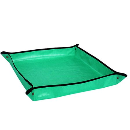 2-pack fyrkantiga plantkrukor, 100 x 100 cm, hopfällbar trädgård T