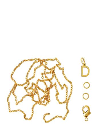 Letter D Gp With O-Ring, Chain And Clasp Toys Creativity Drawing & Crafts Craft Jewellery & Accessories Gull Me & My Box