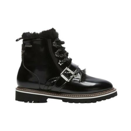 Pepe Jeans, Metallic Botín Read Buckle Czarny, Kobieta, Rozmiar: 36 EU