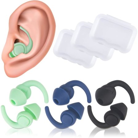 Korvatulpat, jotka ovat yhteensopivia uinnin kanssa, uudelleenkäytettävät pehmeät silikoniset melua vaimentavat korvatulpat, jotka ovat yhteensopivia 