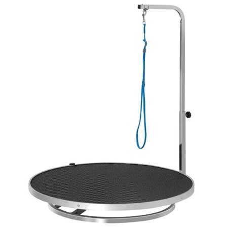 Rootz-koirien trimmauspöytä - Lemmikkieläinten hoitopöytä - Pyörivä kuivauspöytä säädettävällä varrella - Liukumaton pöytä - Lukitusjärjestelmä - Alum