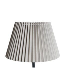 Lampskärm Kiana plisserad Grå - ø31 cm - Stjernsund