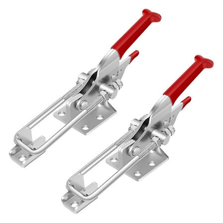 2-pack spärrspännen, kraftiga spärrar, 900 kg hållfasthet justerbart spärrlås, rökklämmor