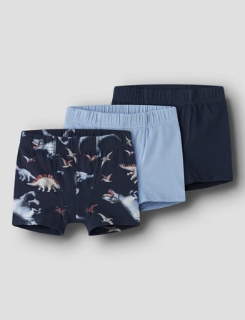 name it Nmmtights 3P Navy Dino Noos - Multi/patterned - 92