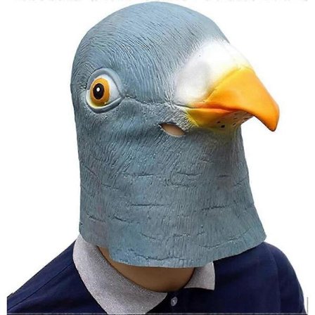 Duva Mask, Latex Helhuvud Maskerad, Halloween Svensexa Djurmasker