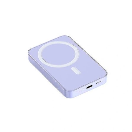 Magneettinen langaton pikalatausvaravirtalähde Pd20w Mini kannettava 20000mah ulkoinen akkulaturi Iphone 12 13:lle, violetti