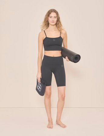 Moonchild Yoga Wear Lunar Studio Bra Top - Black - M