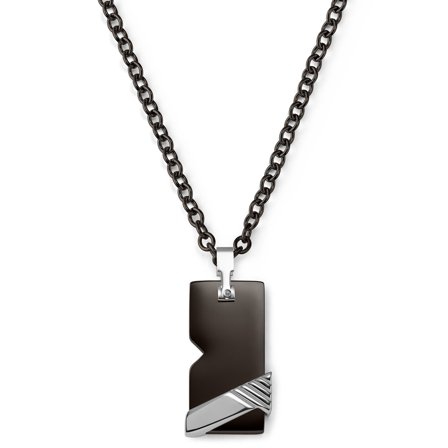 Modern Svart Dog Tag Halsband för män - Dogtag Halskedjor