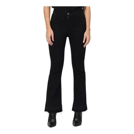 Jijil Byxor svart, Dam Flare Jeans, Dam, Storlek: W25
