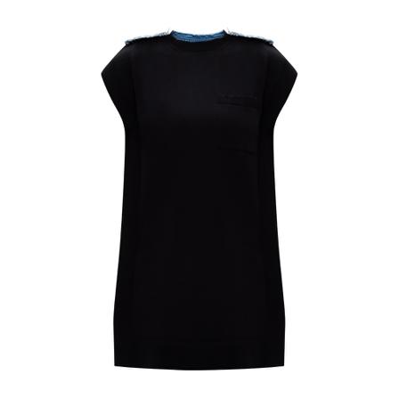 Diesel Logo-patched Kjole Sort, Dame