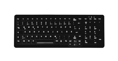 Cherry HYGIENE COMPACT KEYBOARD WITH NUMPAD SEALED USB BLACK PERP