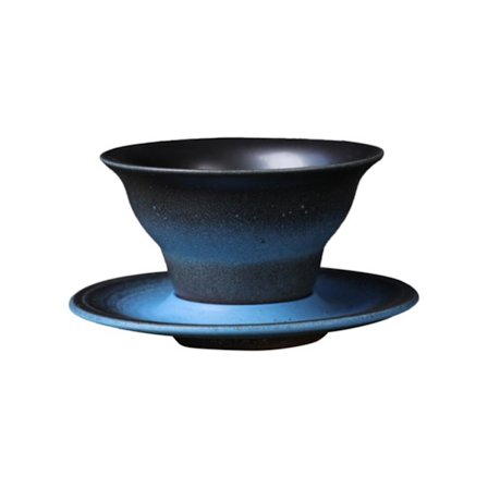 Mørkeblå Keramisk Kaffe Te Kop 160ml Brudsikker Glat Overflade