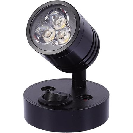 12 V LED-seinävalaisin - Joustava lukuvalo asuntoautoon/jahtiin imukupilla - Alumiinispotti asuntovaunuun katto-/seinäasennukseen