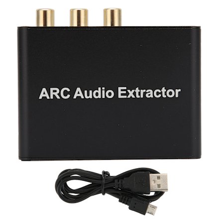 ARC till HDMI Ljudextraktoradapter med 35 mm Jack Stöd för Audio Return Channel