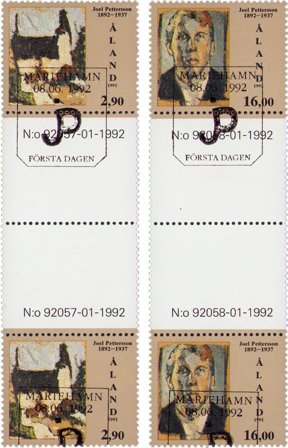 Åland - MICHEL 61-62 - Stemplede gutterpairs