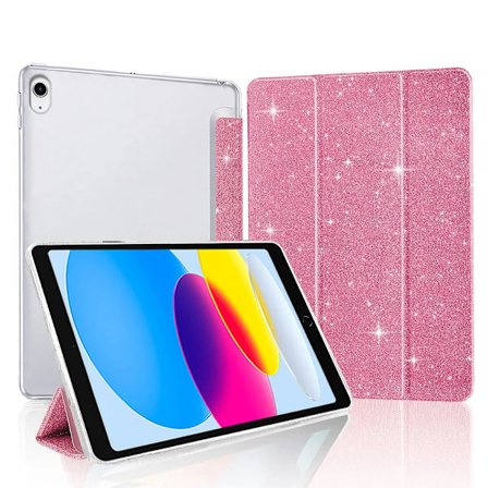 Fodral för iPad 5:e 6:e 7:e 8:e 9:e 10:e generationen, Smart Sleep och Wake UP surfplattafodral för iPad Mini 9.7 10.2 10.9 2022, glittrigt fodral
