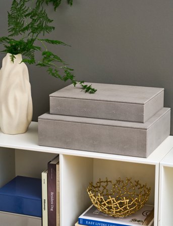 Mojoo Lux Lak Æske - Grey - 19X19X7CM