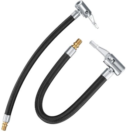 2 Dækpumpe Slange, 35cm Cykelslange Ventilpumpe Slange, Bildæksadapter, Bil Luft Gummi Ygde-2708, Sort, One Size