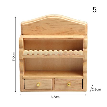 Docka träbord Docka sängskåp 5 5