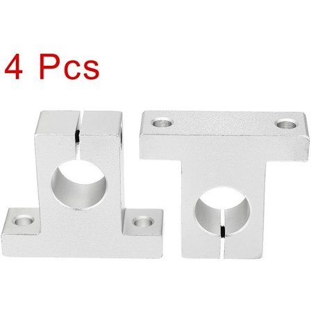 4 stk SK8 8mm CNC Lineær Bevegelse Ball Slide Enheter Skinne Støtte Guide Shaft Lager