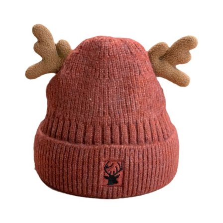 Termisk ull-lue for barn, rød-blå farge [D]