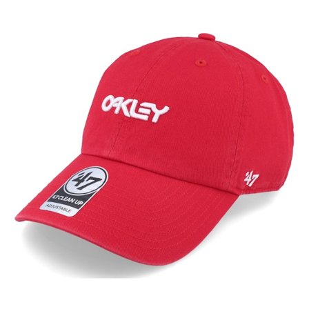Oakley - Rood unconstructed Cap - Remix Red Line Dad Cap @ Hatstore