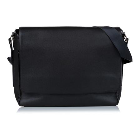 Louis Vuitton Vintage, Pre-owned Taiga Roman MM Zwart, Dames, Maat:ONE Size